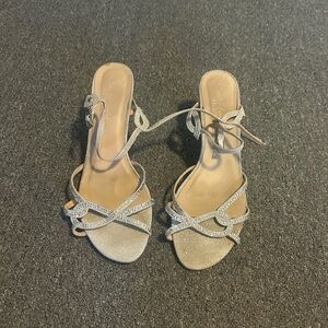 Paradox London pink champagne heels.